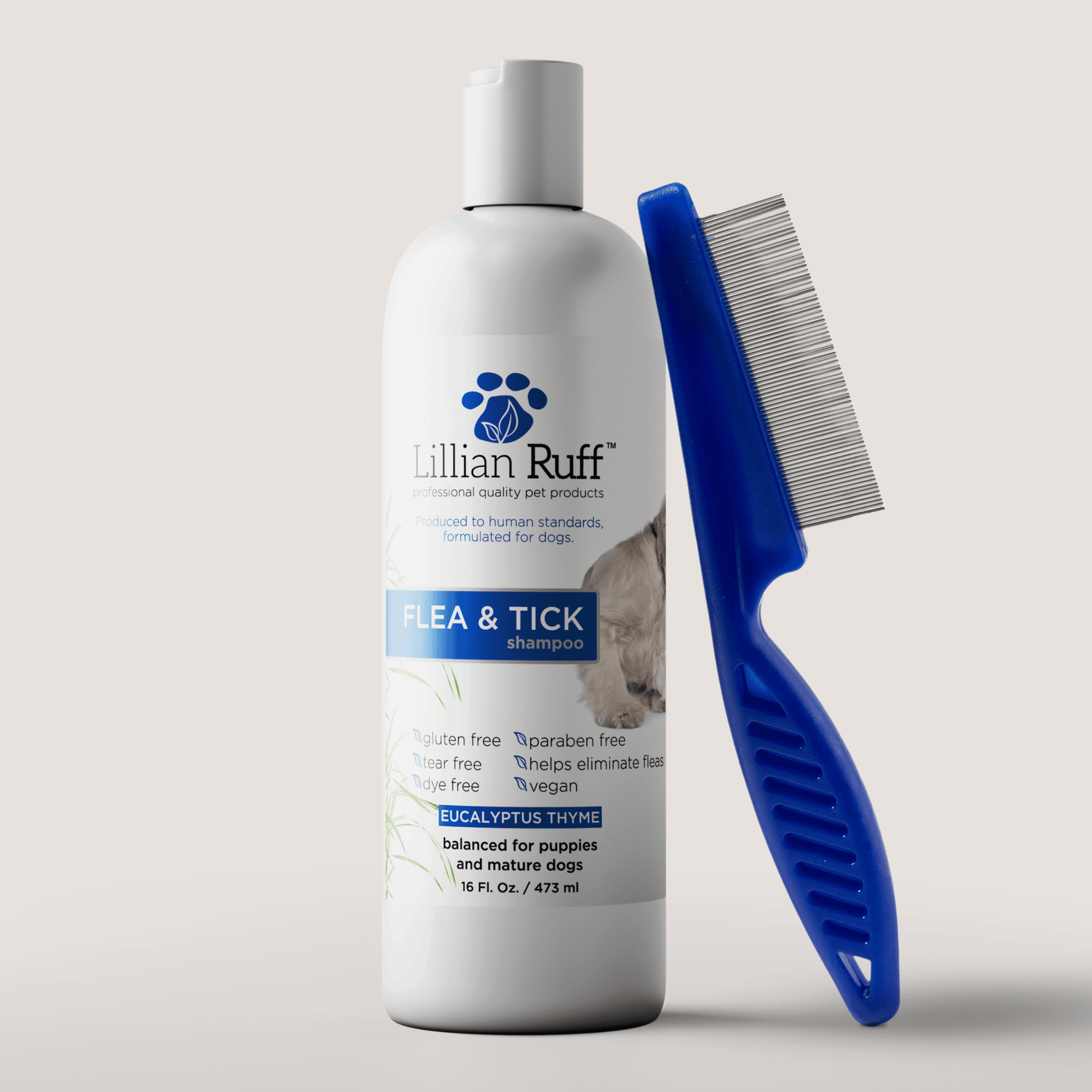 Flea and Tick Shampoo With Flea Comb - Best Dog Shampoo