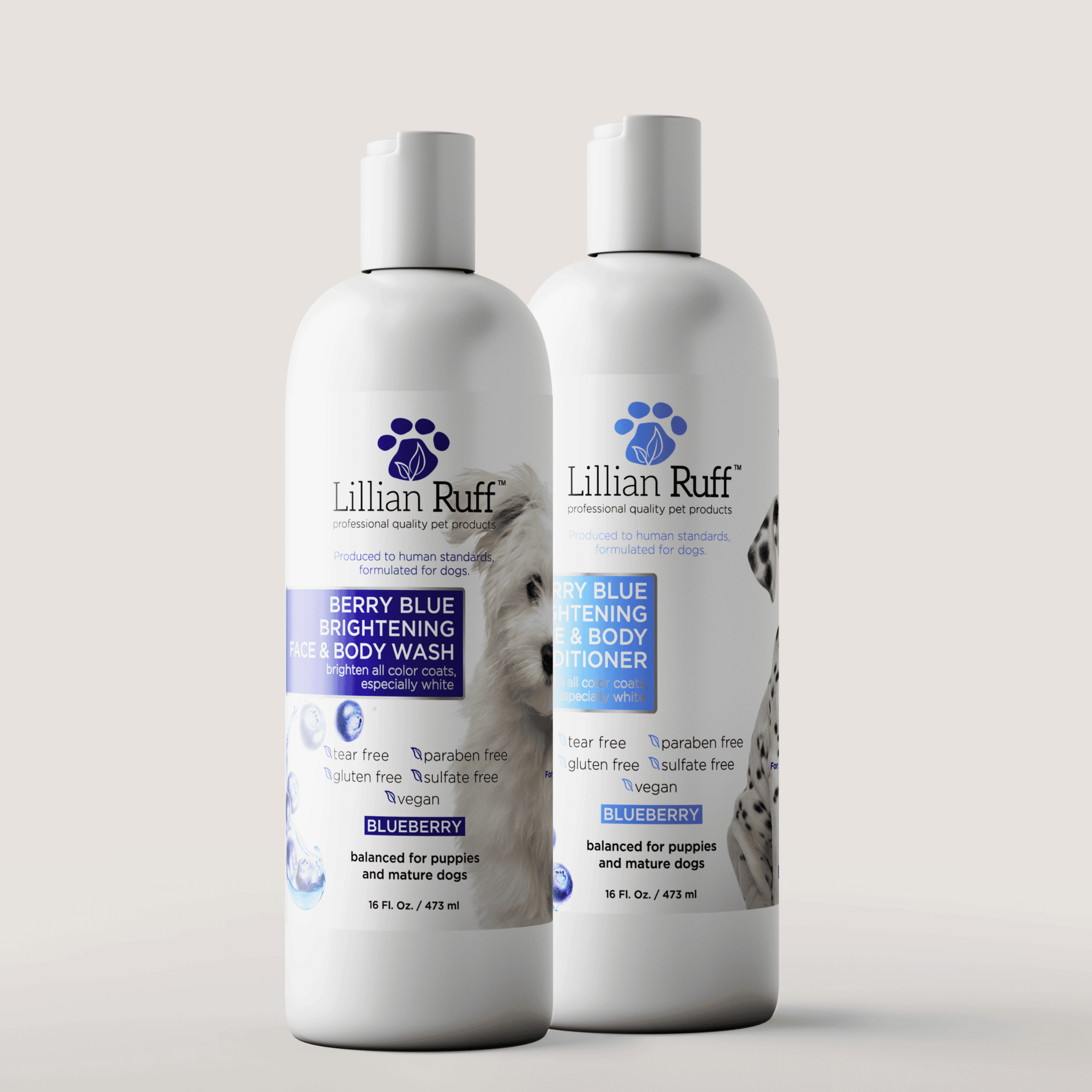 Berry Blue Brightening Shampoo & Conditioner Set - Best Dog Shampoo