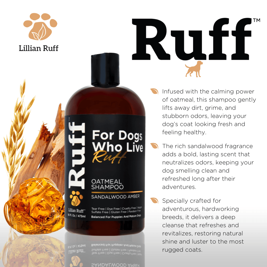 Sandalwood Amber Oatmeal Shampoo - Best Dog Shampoo