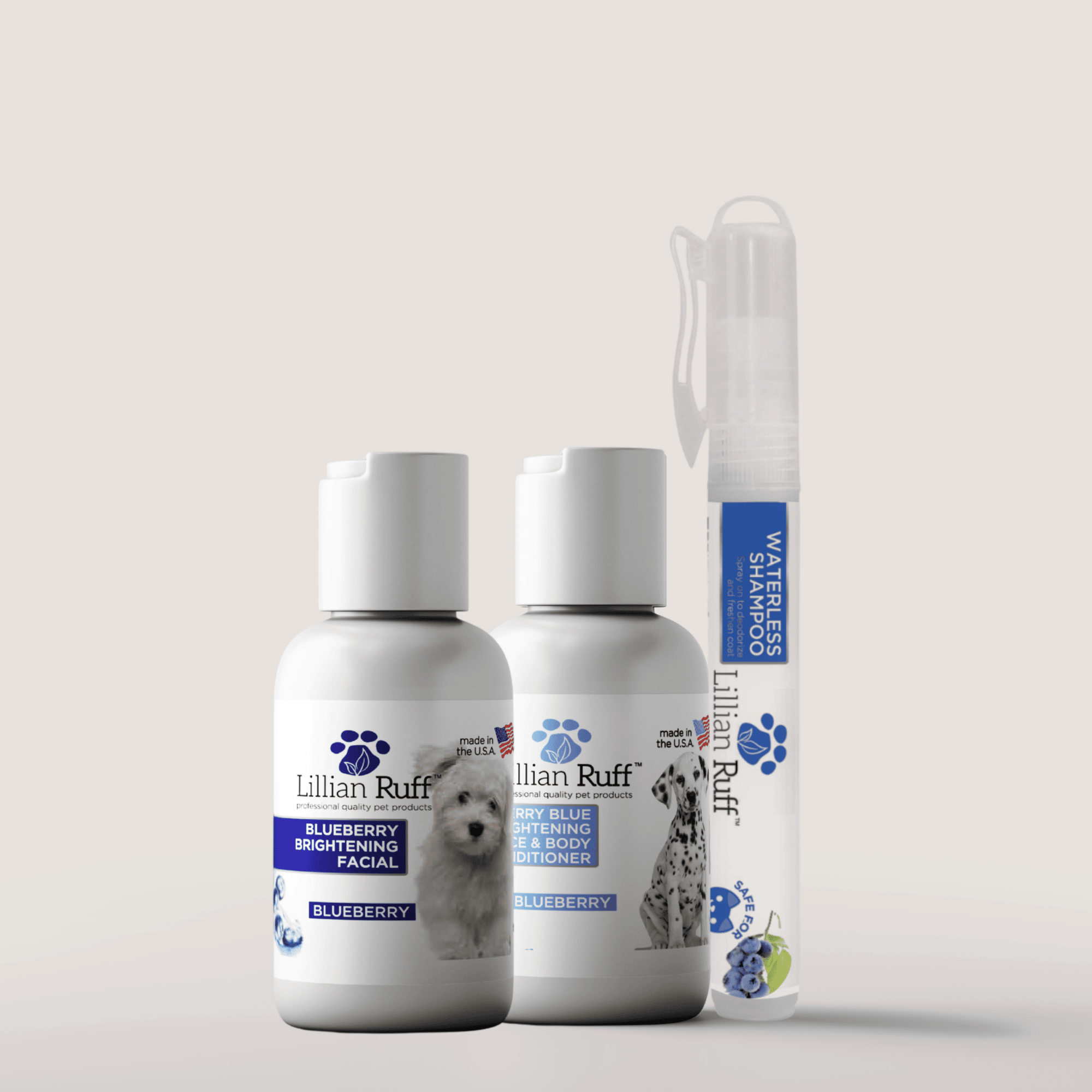 Berry Blue Brilliance Bundle Travel Set - Best Dog Shampoo