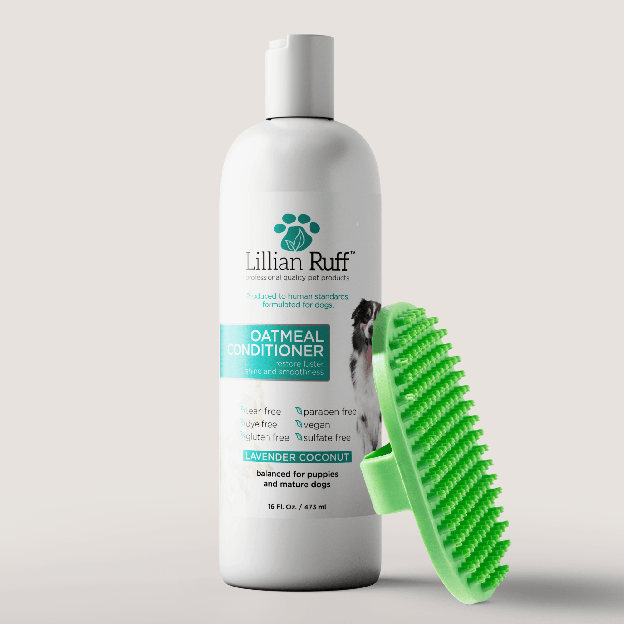Oatmeal Conditioner (16oz With Brush) - Best Dog Shampoo